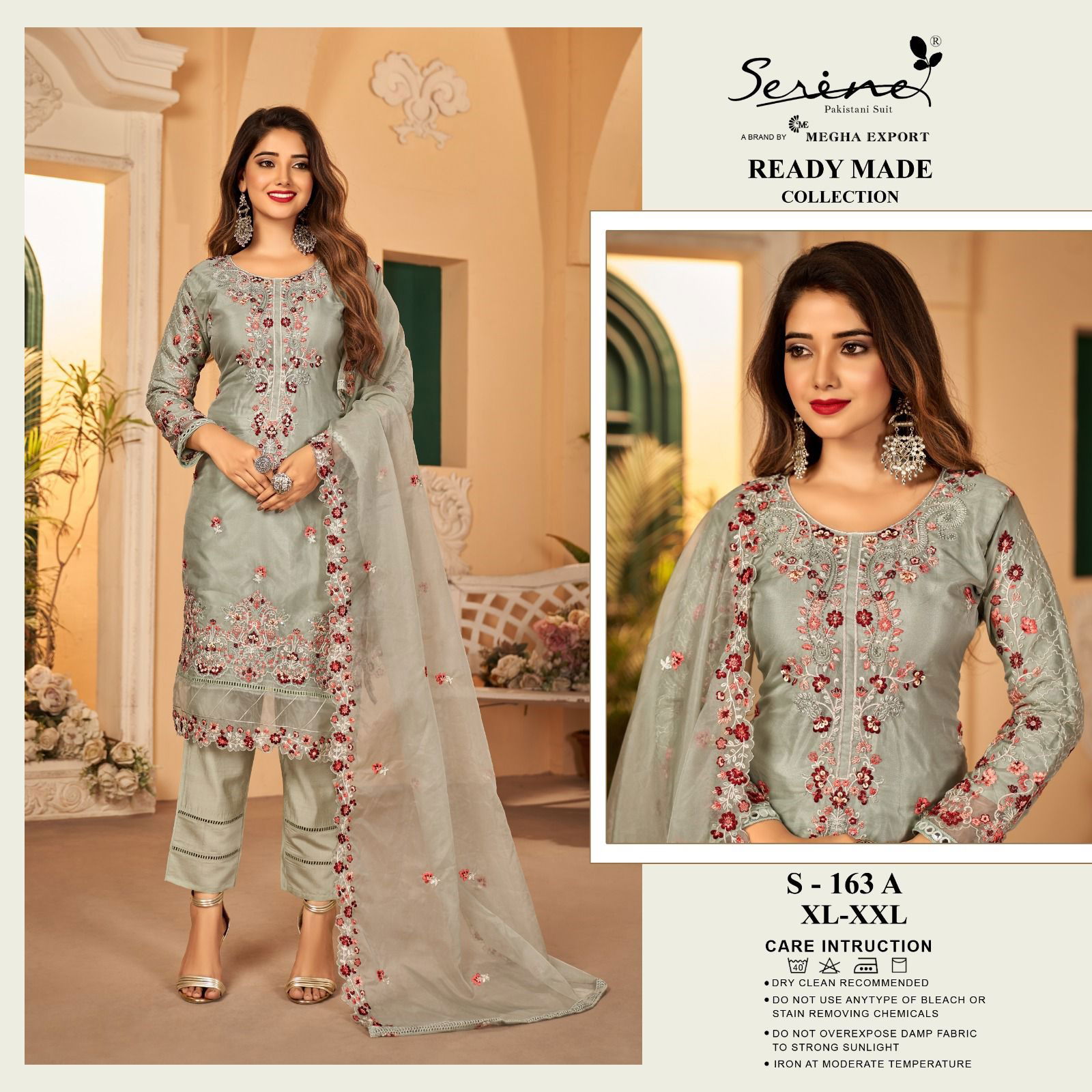 S 163 By Serine Readymade Pakistani Suits Catalog
